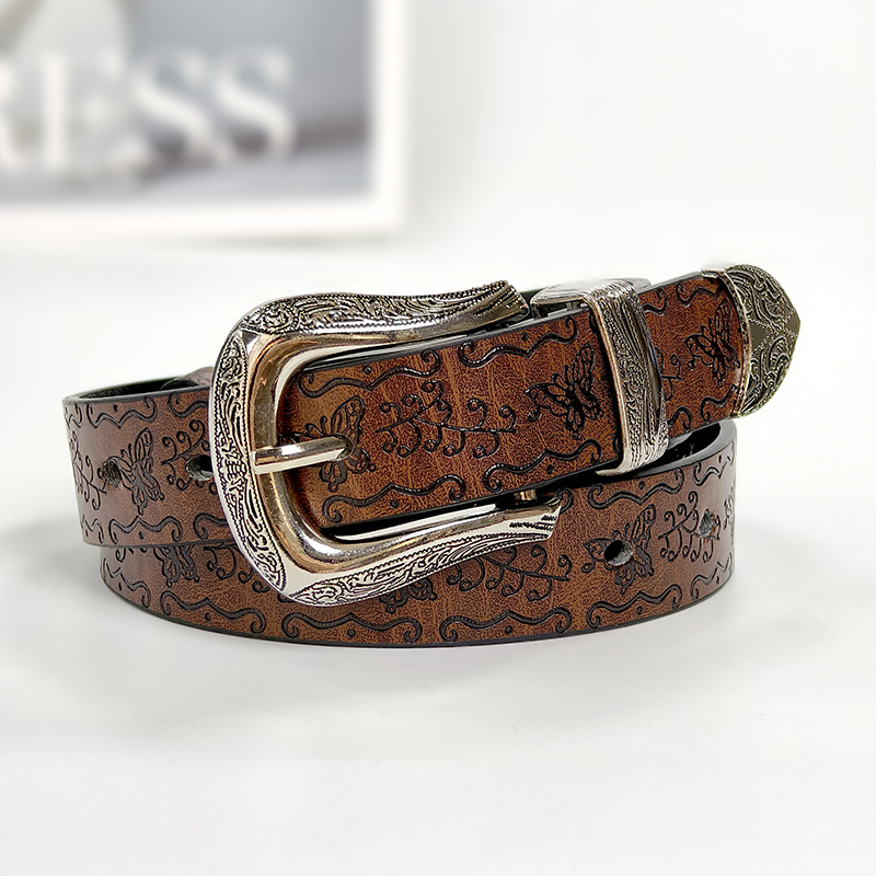 Belts | Filigree Embossed Belt  – Womens Accessories Belts