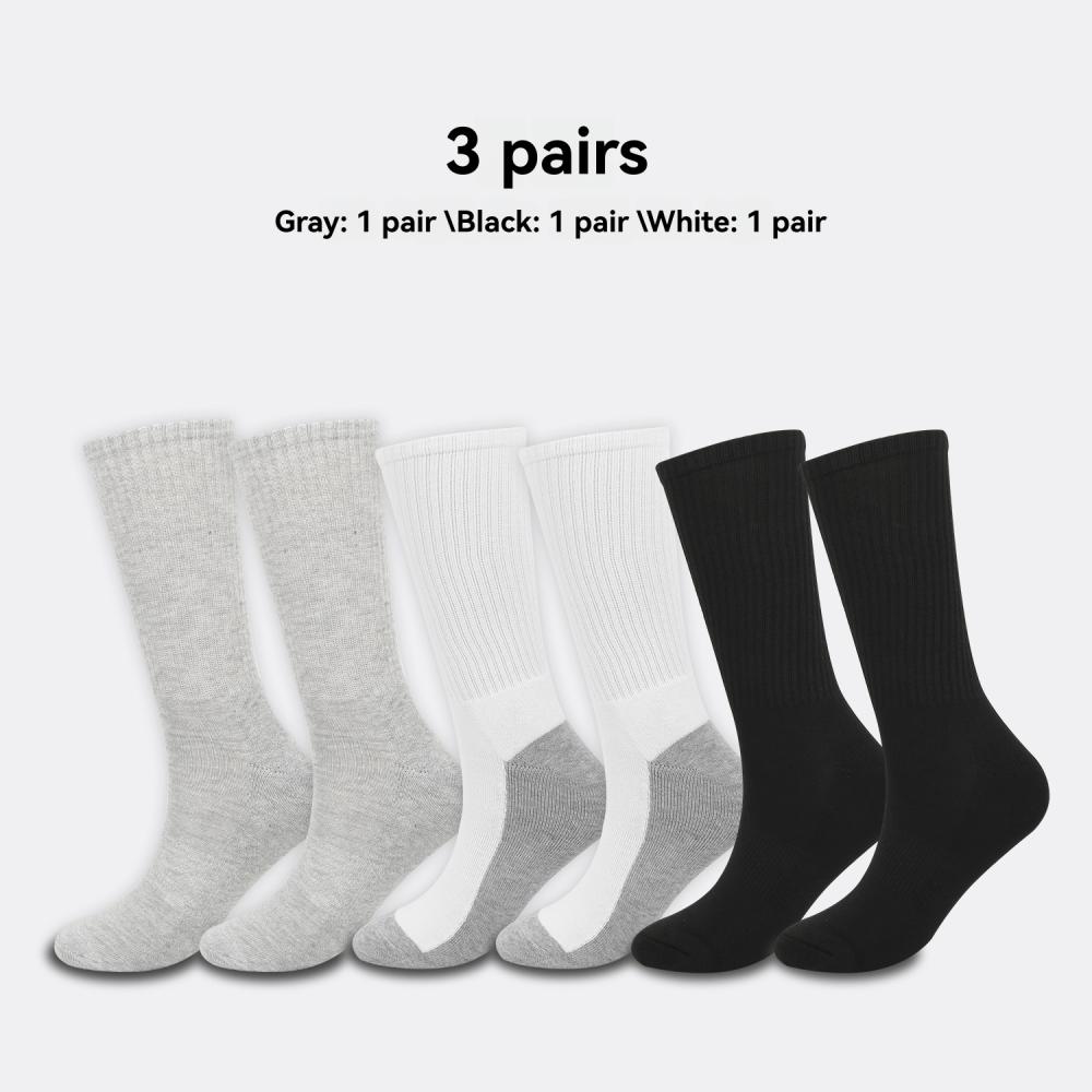 Socks | Premium Ringspun Cotton Crew Work Sock 3 Pair Pack  – Mens Accessories Mens