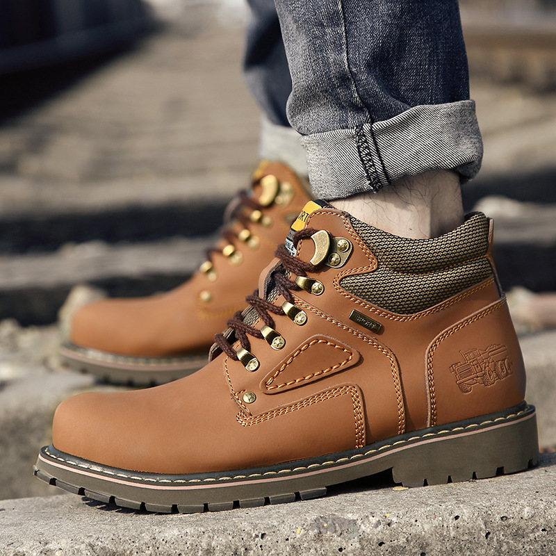 Work Boots | Logger Shock Shield Waterproof Composite Toe Work Boot  – Mens Footwear Mens